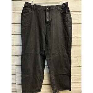 Romwe Wide Leg Pants 3XL Black Gothic Crowns Punk Edgy Alternative Style NEW